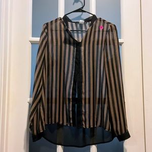 🖤🤎 Black & Brown Shimmering Blouse 🤎🖤